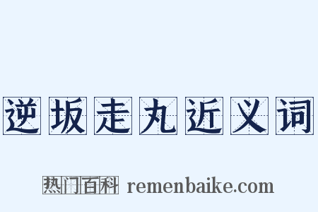 逆坂走丸近义词是什么意思的图片
